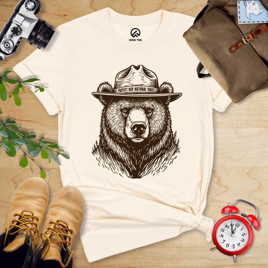 Hike Tee T-Shirt Natural / S Protect National Parks Shirt