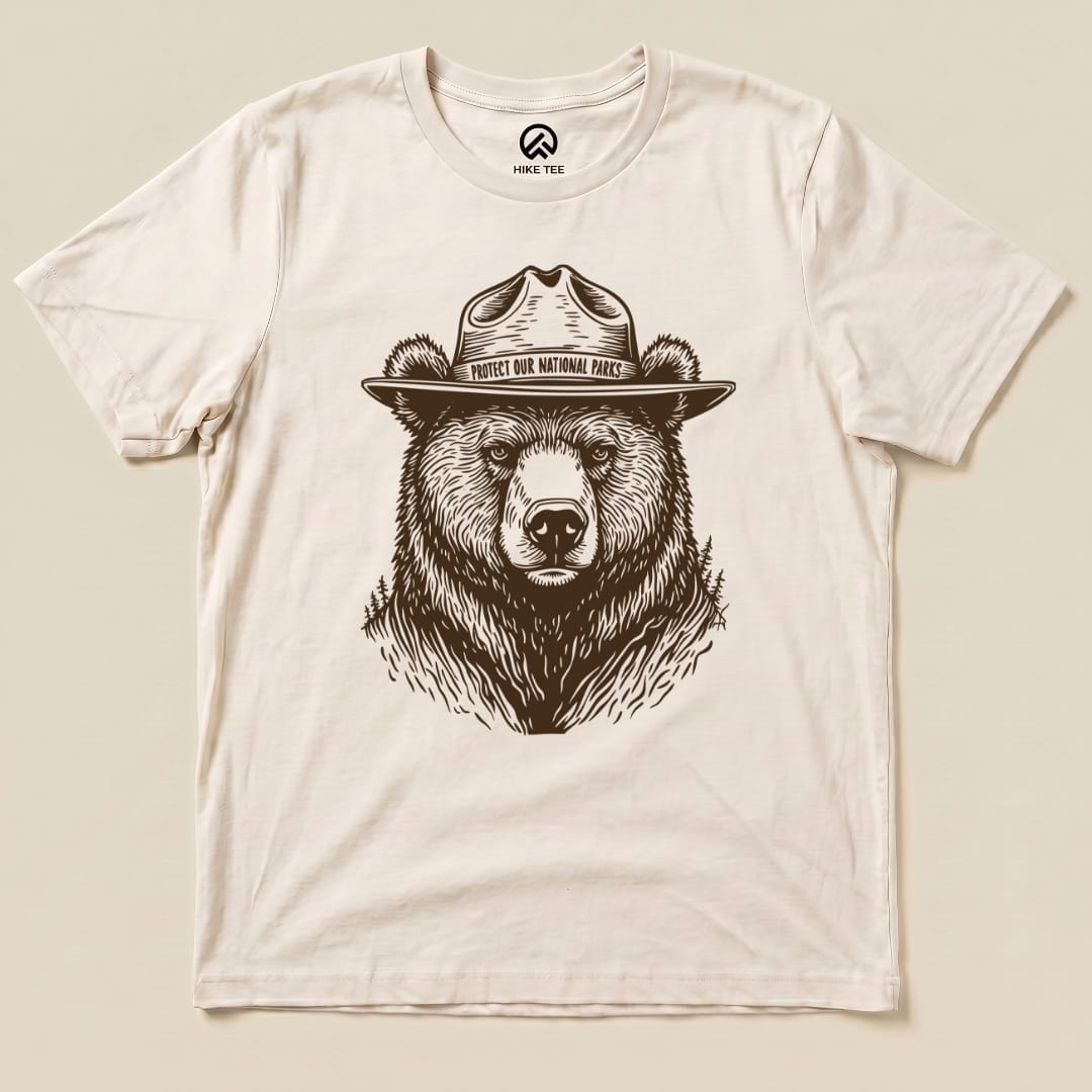 Protect National Parks Shirt Hike Tee T-Shirt Natural / S
