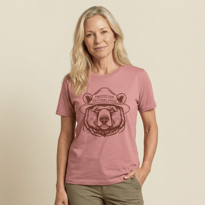 Hike Tee T-Shirt Protect Our National Parks Bear Shirt