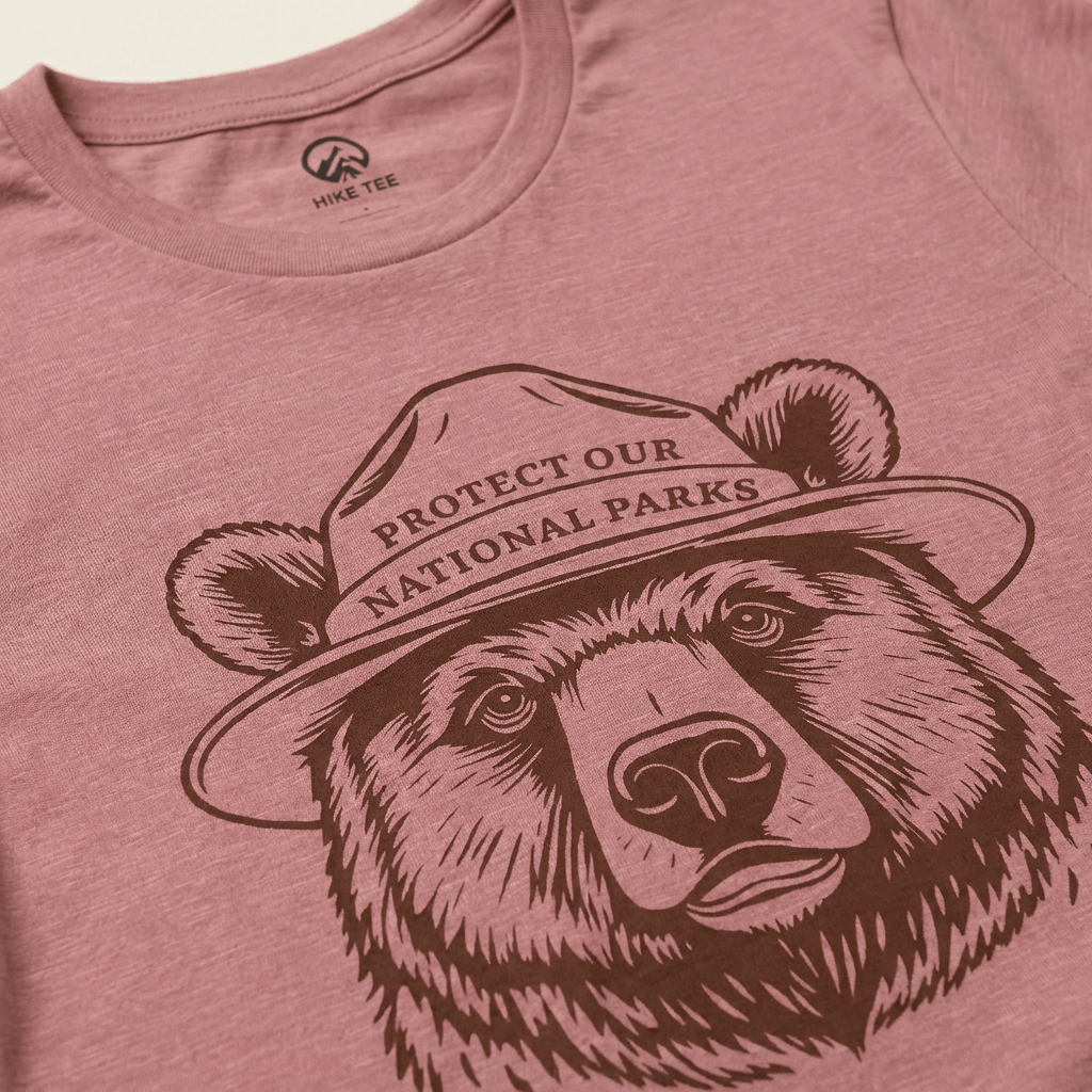 Hike Tee T-Shirt Protect Our National Parks Bear Shirt