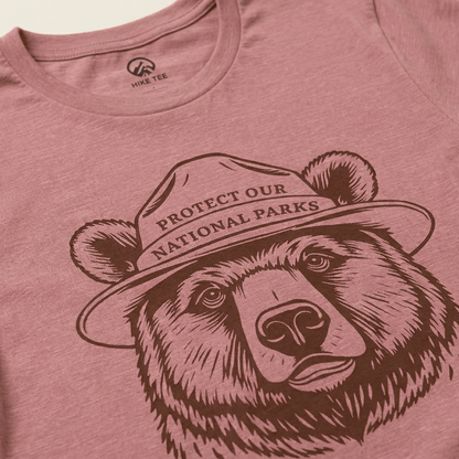Hike Tee T-Shirt Protect Our National Parks Bear Shirt