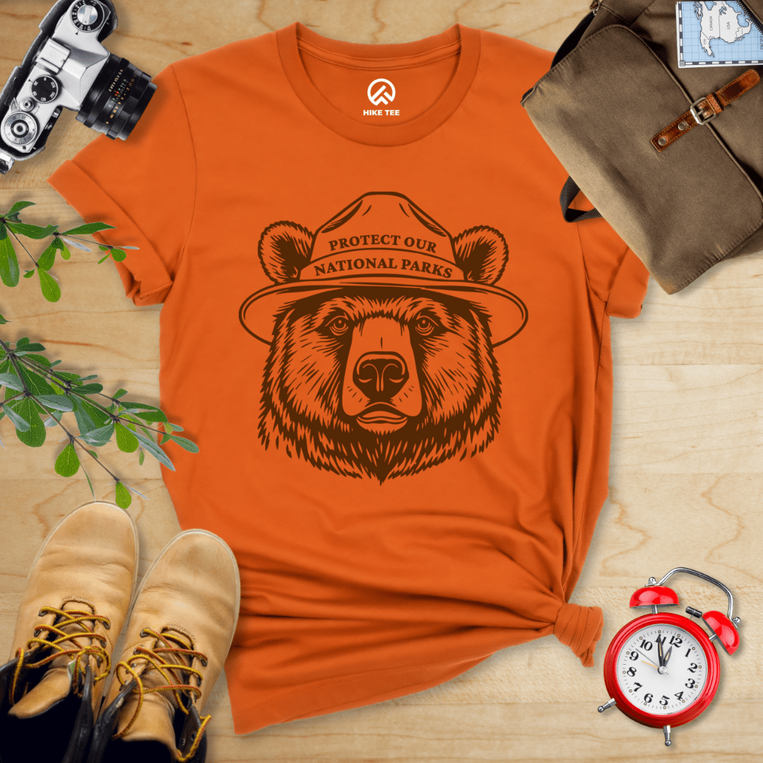 Hike Tee T-Shirt Autumn / S Protect Our National Parks Bear Shirt