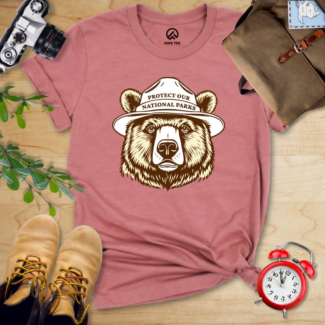 Hike Tee T-Shirt Heather Mauve / S Protect Our National Parks Shirt