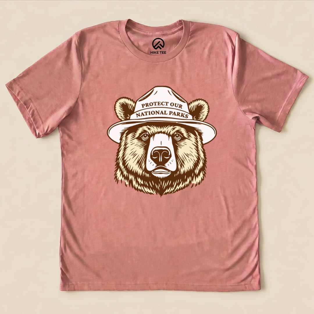 Hike Tee T-Shirt Heather Mauve / S Protect Our National Parks Shirt