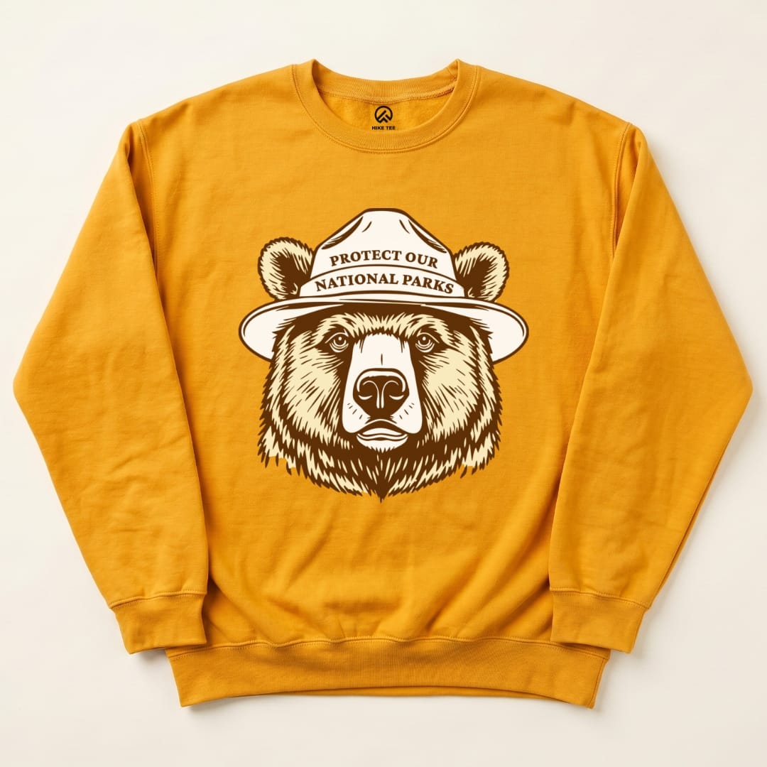 Protect Our NP Sweatshirt Hike Tee Sweatshirt Gold / S