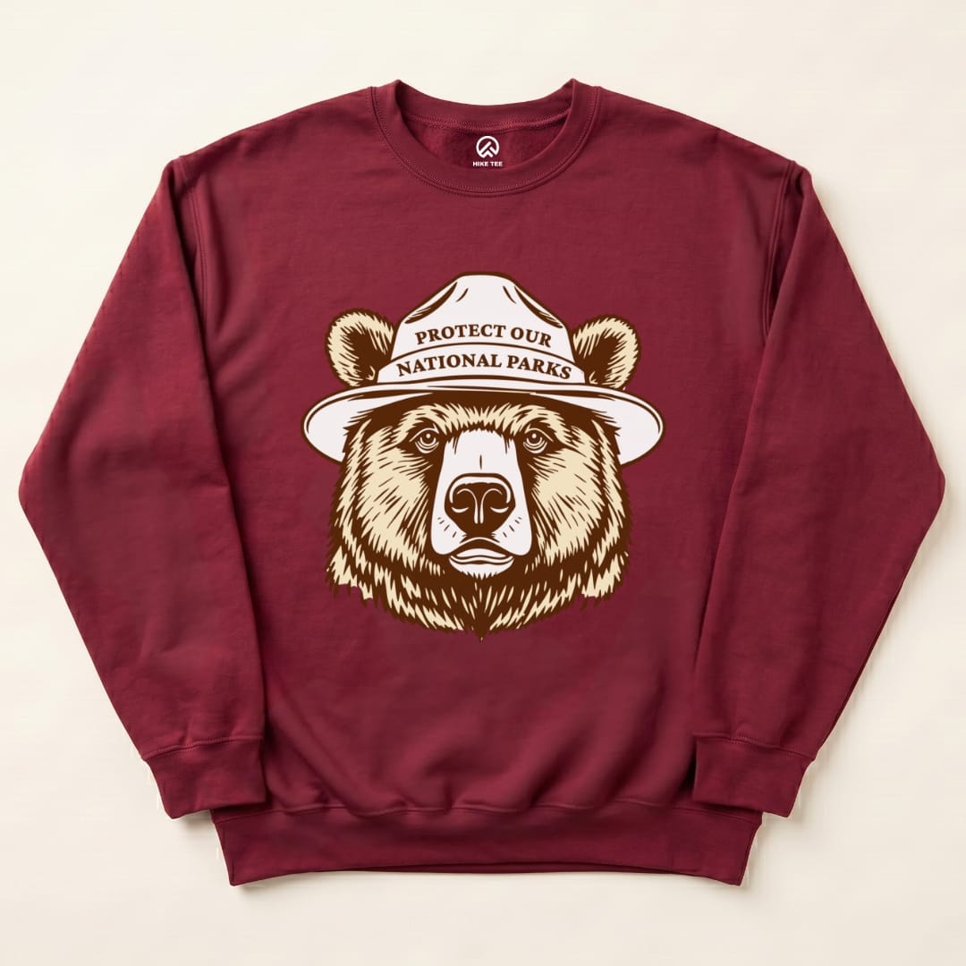 Protect Our NP Sweatshirt Hike Tee Sweatshirt Maroon / S