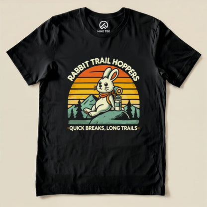 Rabbit Long Trails Shirt Hike Tee T-Shirt Black / S