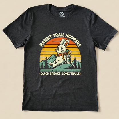 Rabbit Long Trails Shirt Hike Tee T-Shirt Dark Grey Heather / S