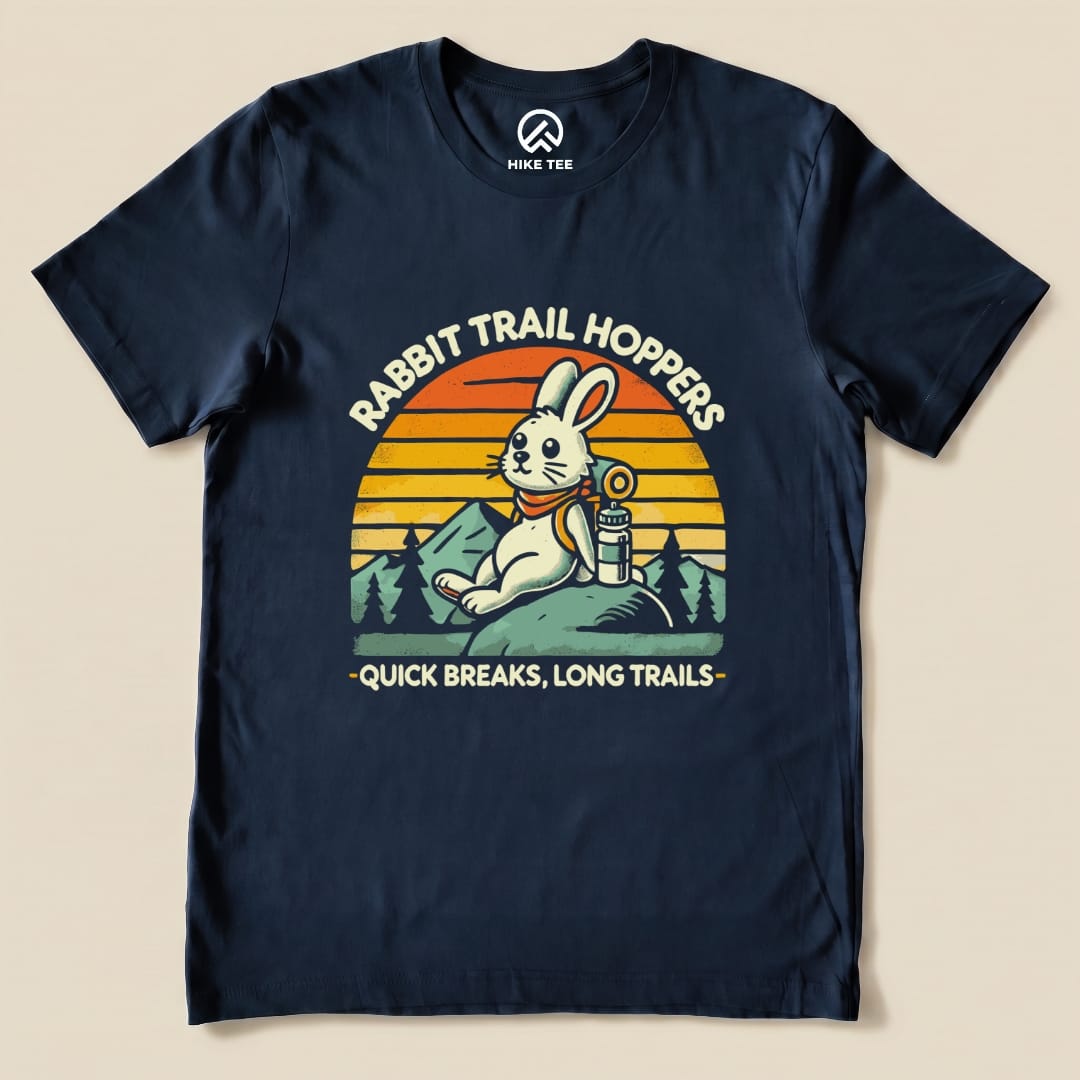 Rabbit Long Trails Shirt Hike Tee T-Shirt Navy / S
