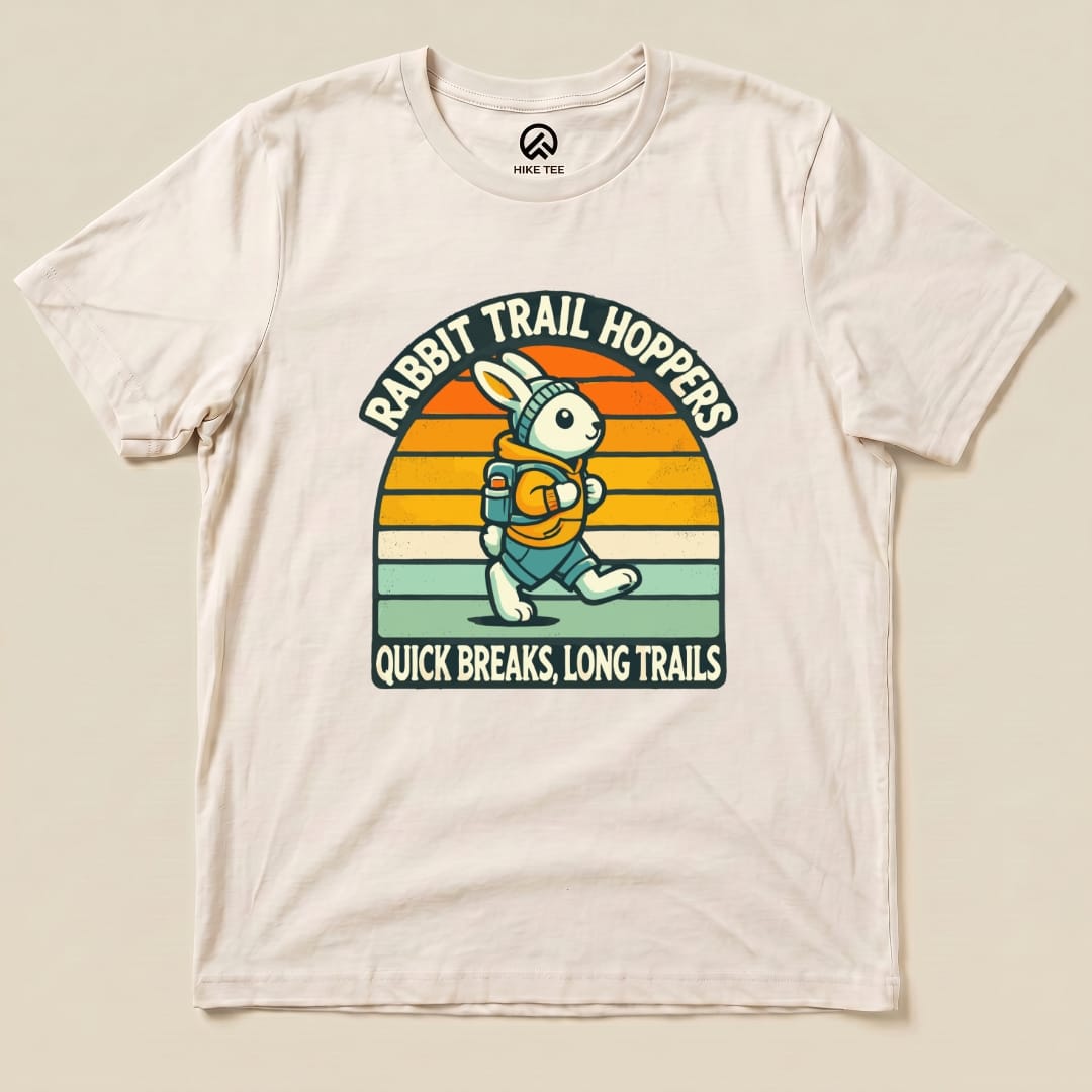 Rabbit Trail Hoppers Retro Shirt Hike Tee T-Shirt Natural / S