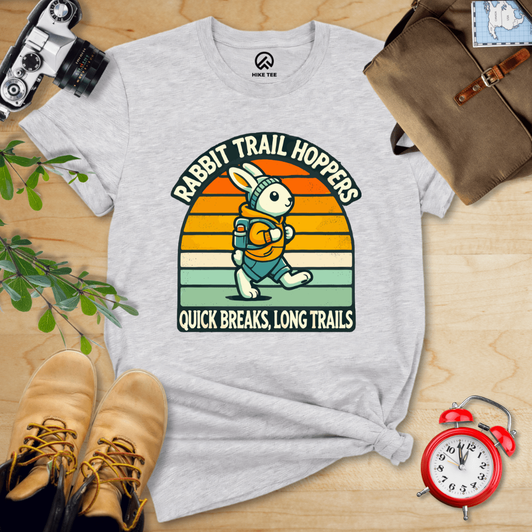Hike Tee T-Shirt Athletic Heather / S Rabbit Trail Hoppers Shirt