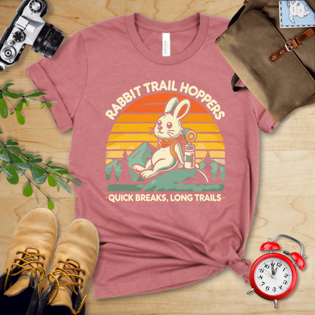 Hike Tee T-Shirt Heather Mauve / S Rabbit Trail Hoppers Shirt