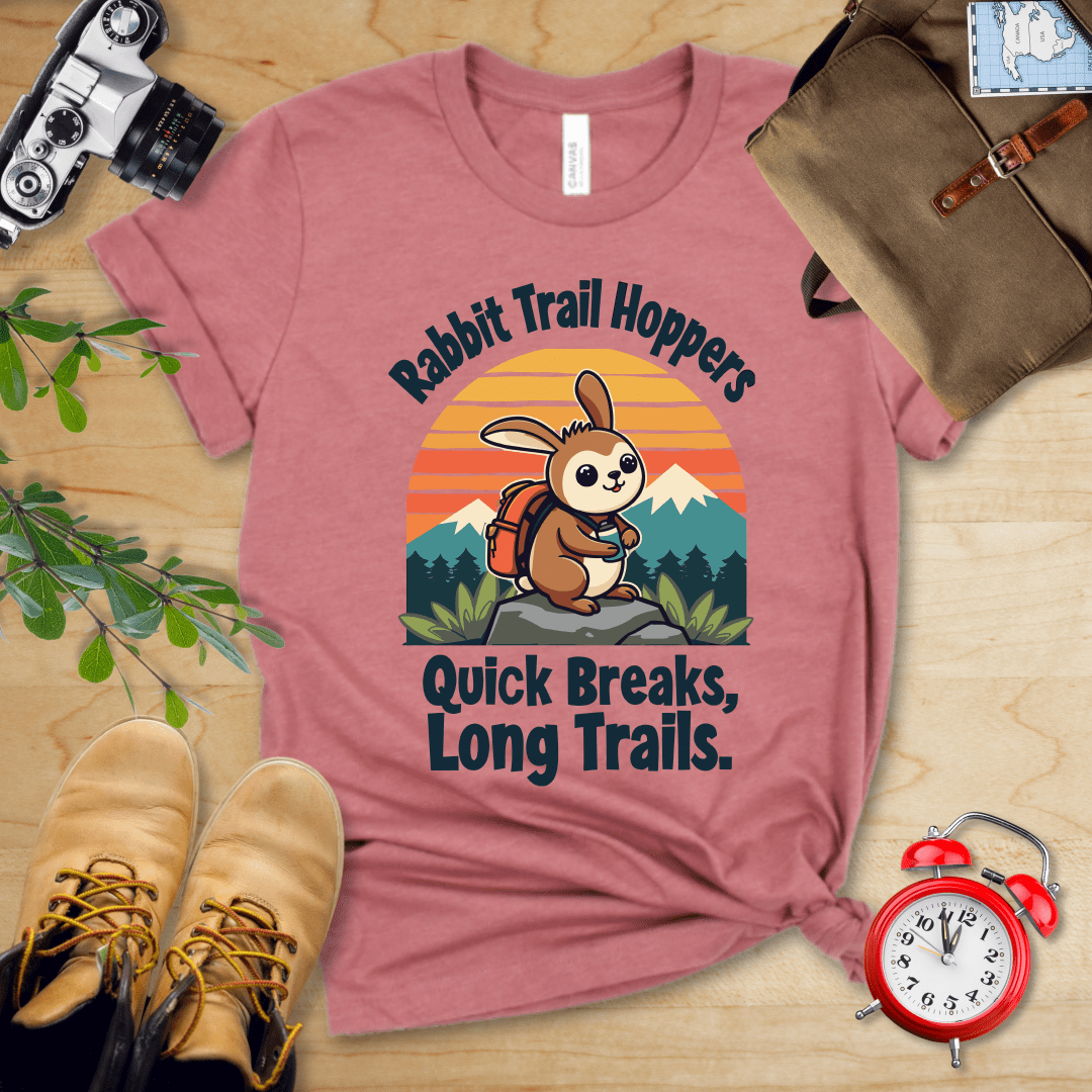 Hike Tee T-Shirt Heather Mauve / S Rabbit Trail Hoppers