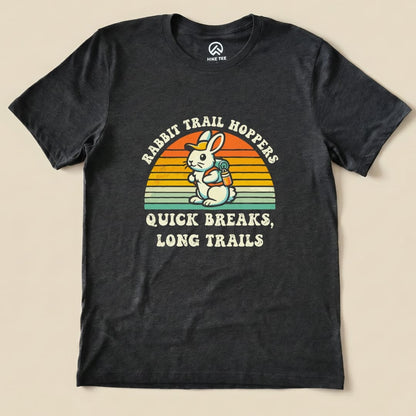 Rabbit Trail Hoppers Vintage Shirt Hike Tee T-Shirt Dark Grey Heather / S