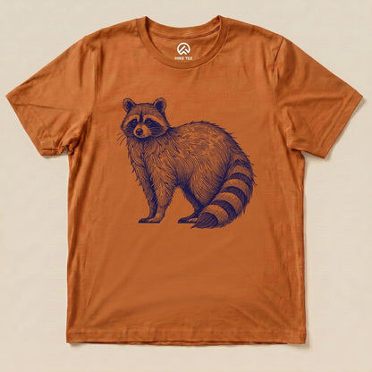 Raccoon Blue Mono Shirt Hike Tee T-Shirt Autumn / S