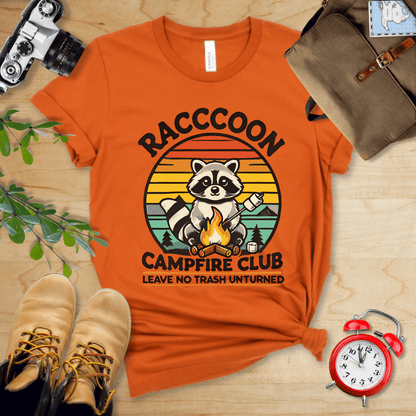 Hike Tee T-Shirt Autumn / S Raccoon Campfire Club Shirt