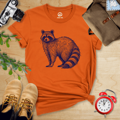 Hike Tee T-Shirt Autumn / S Raccoon Is Watching Shirt