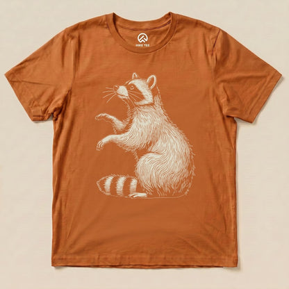 Raccoon is Watching Shirt Hike Tee T-Shirt Autumn / S