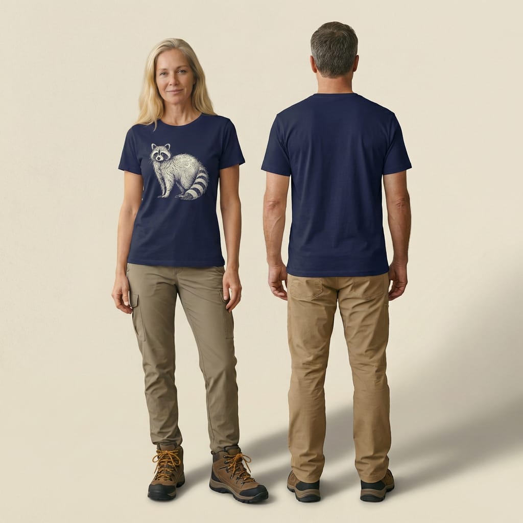 Hike Tee T-Shirt Raccoon Is Watching You Shirt