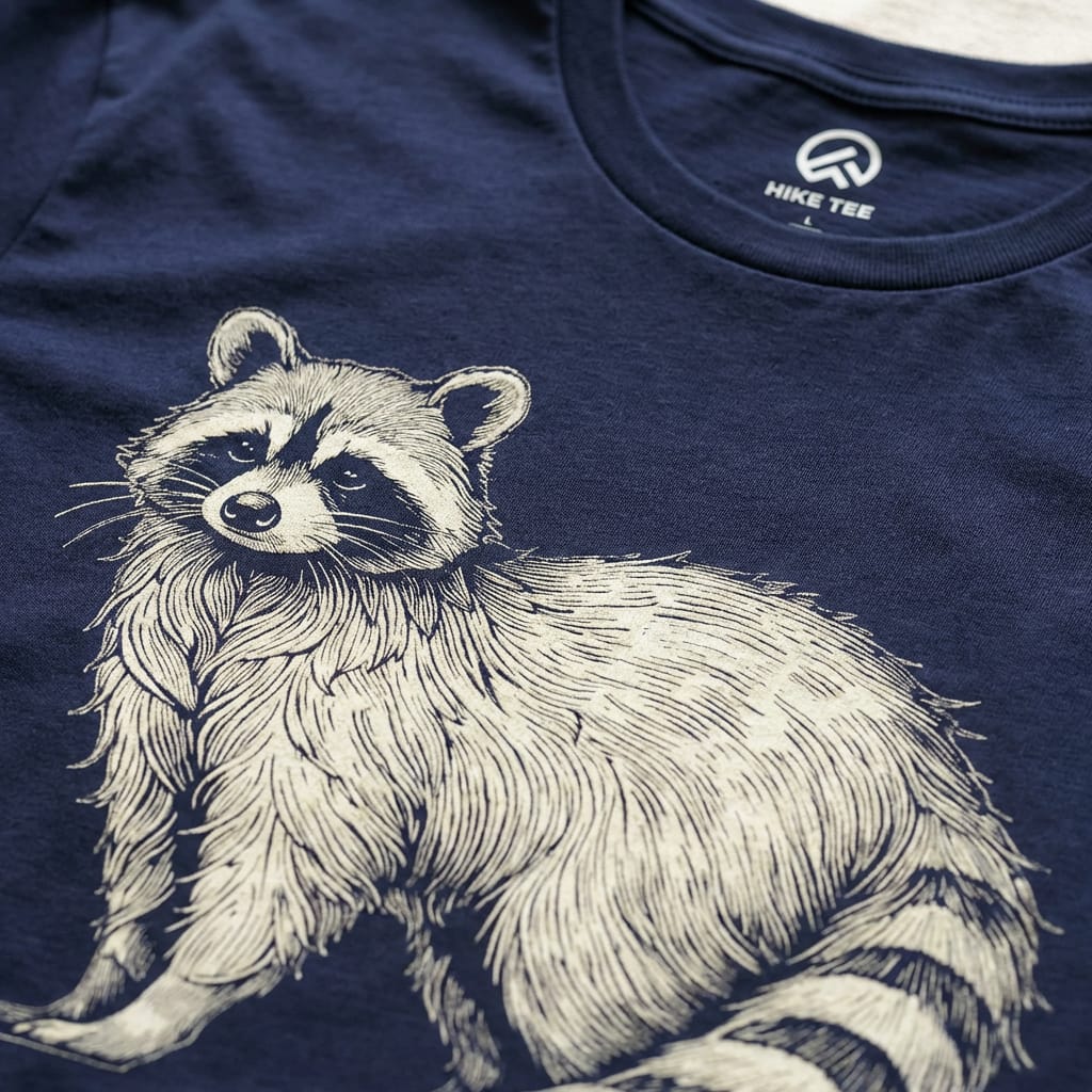 Hike Tee T-Shirt Raccoon Is Watching You Shirt
