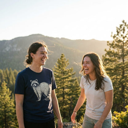 Hike Tee T-Shirt Raccoon Is Watching You Shirt