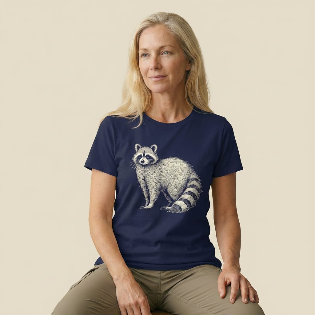 Hike Tee T-Shirt Raccoon Is Watching You Shirt