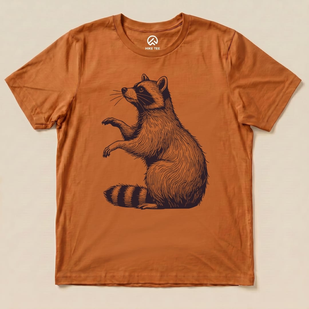 Raccoon Monochrome Shirt Hike Tee T-Shirt Autumn / S