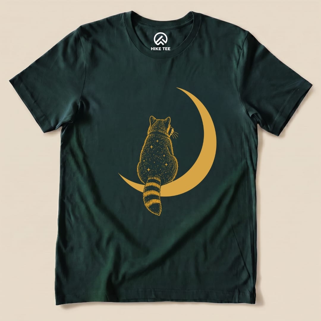 Raccoon Moon Shirt Hike Tee T-Shirt Forest / S