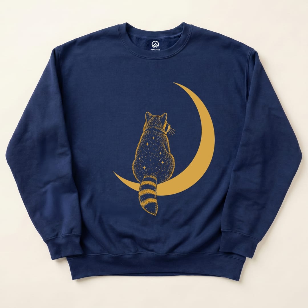 Raccoon Moon Sweatshirt in Navy