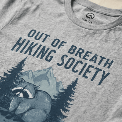 Hike Tee T-Shirt Raccoon Out Of Breath Shirt