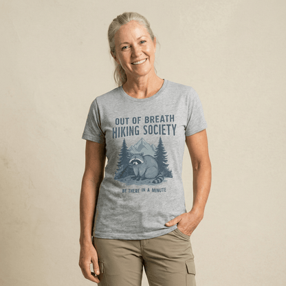 Hike Tee T-Shirt Raccoon Out Of Breath Shirt