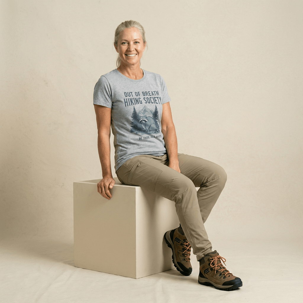 Hike Tee T-Shirt Raccoon Out Of Breath Shirt