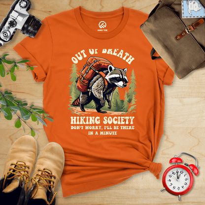 Hike Tee T-Shirt Autumn / S Raccoon Out of Breath Shirt