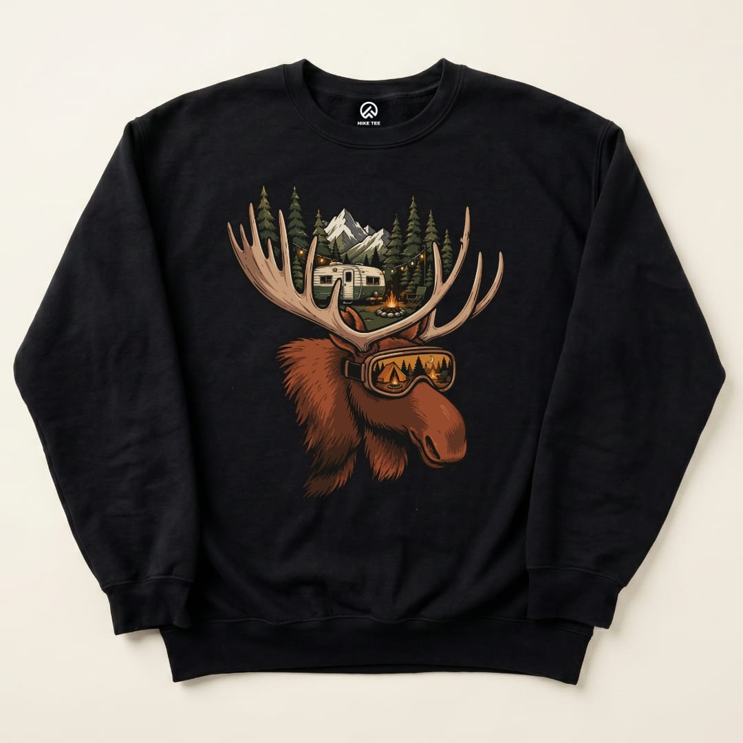 Rad Moose Sweatshirt in Black
