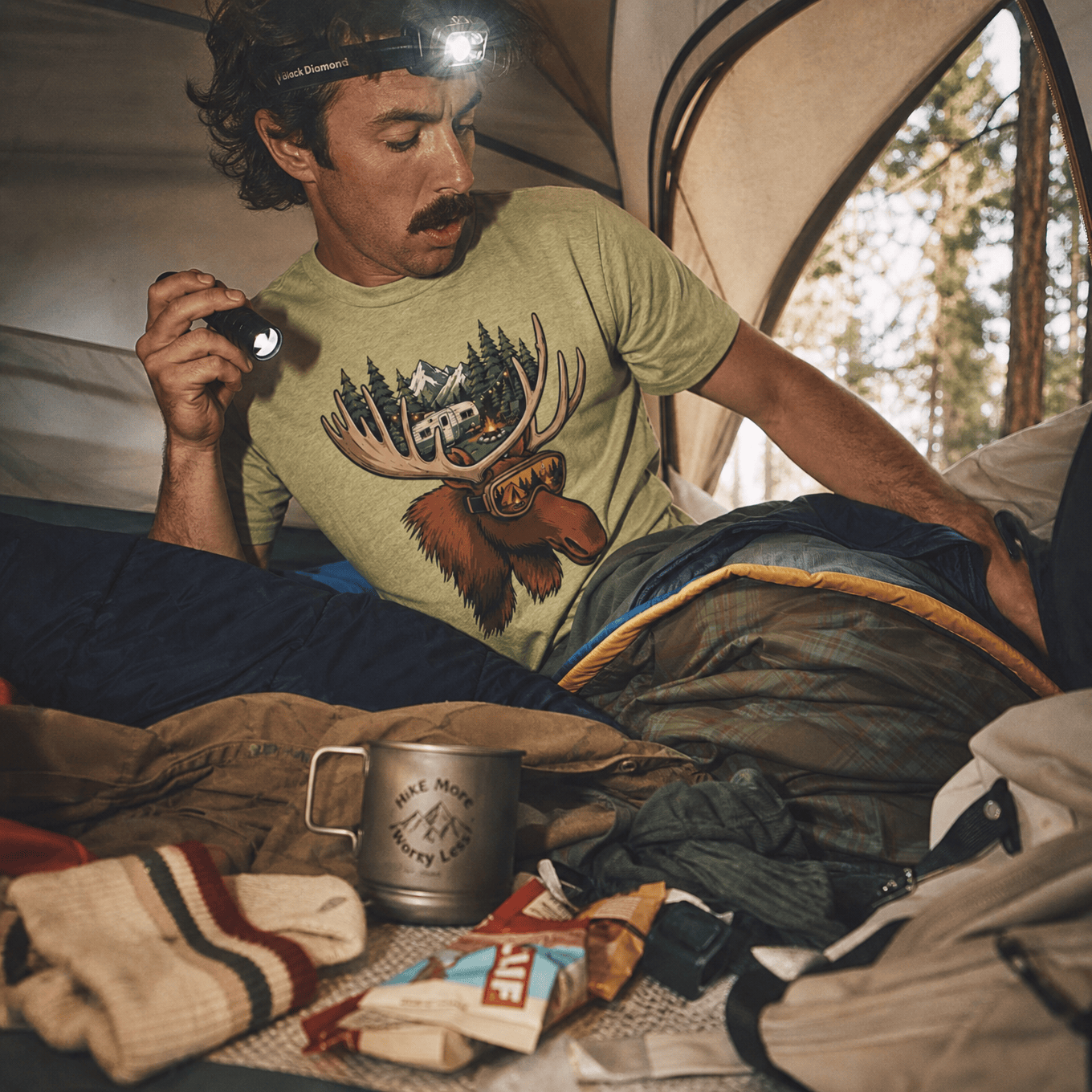 Rad Moose Shirt Hike Tee T-Shirt