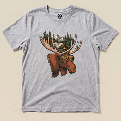 Rad Moose Shirt Hike Tee T-Shirt Athletic Heather / S