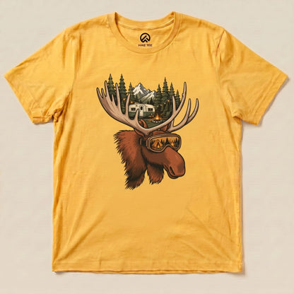 Rad Moose Shirt Hike Tee T-Shirt Gold / S