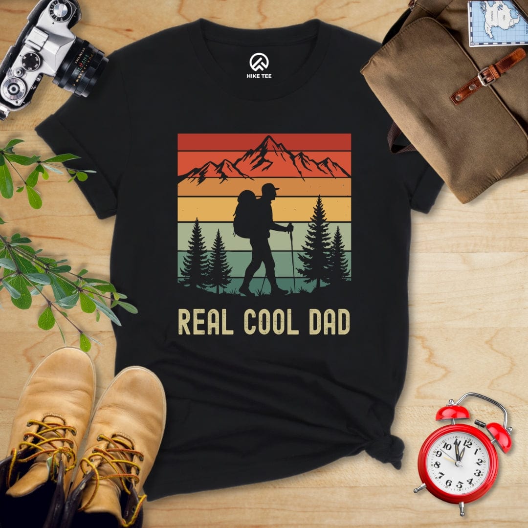 Printify T-Shirt Black / S Real Cool Dad Shirt