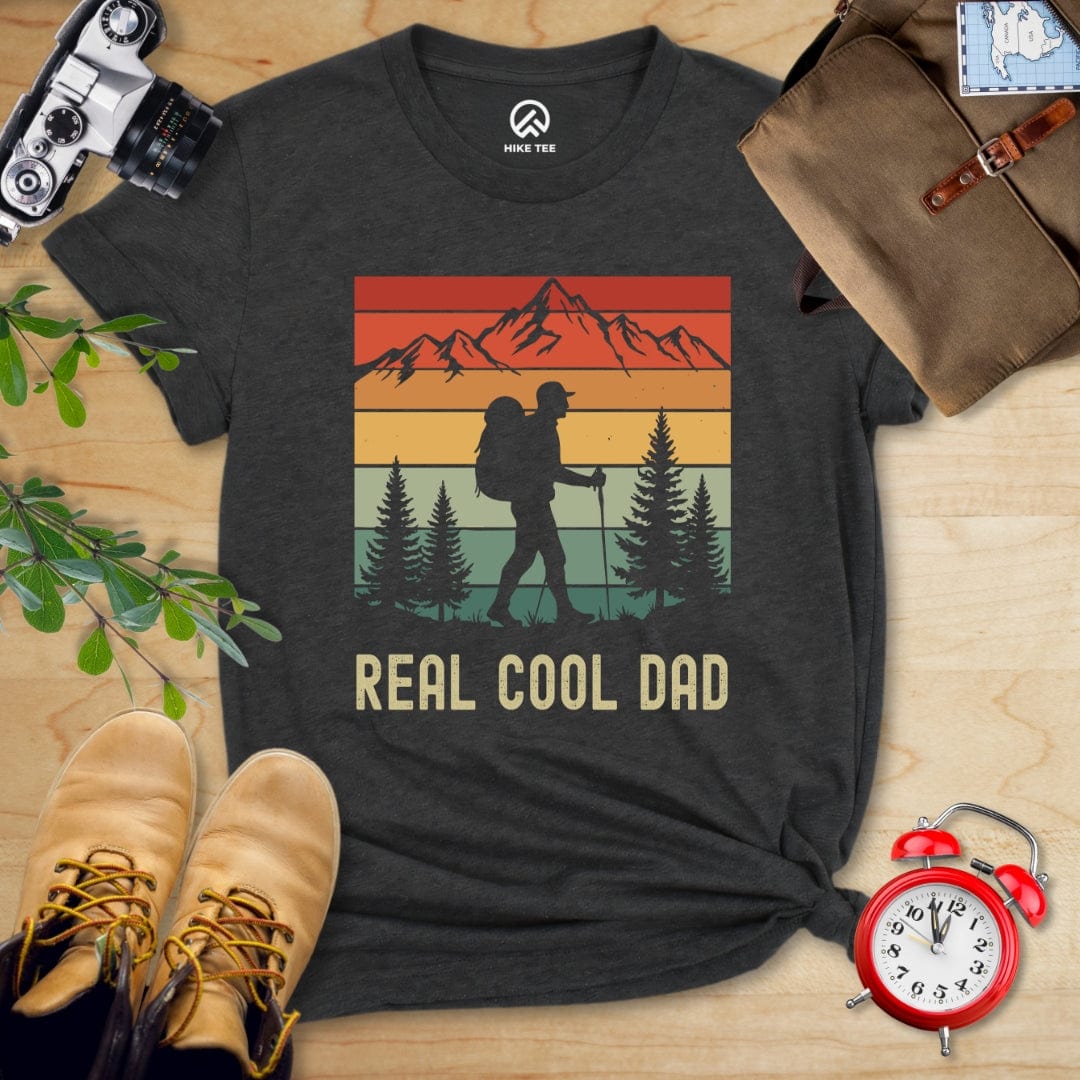 Printify T-Shirt Dark Grey Heather / S Real Cool Dad Shirt