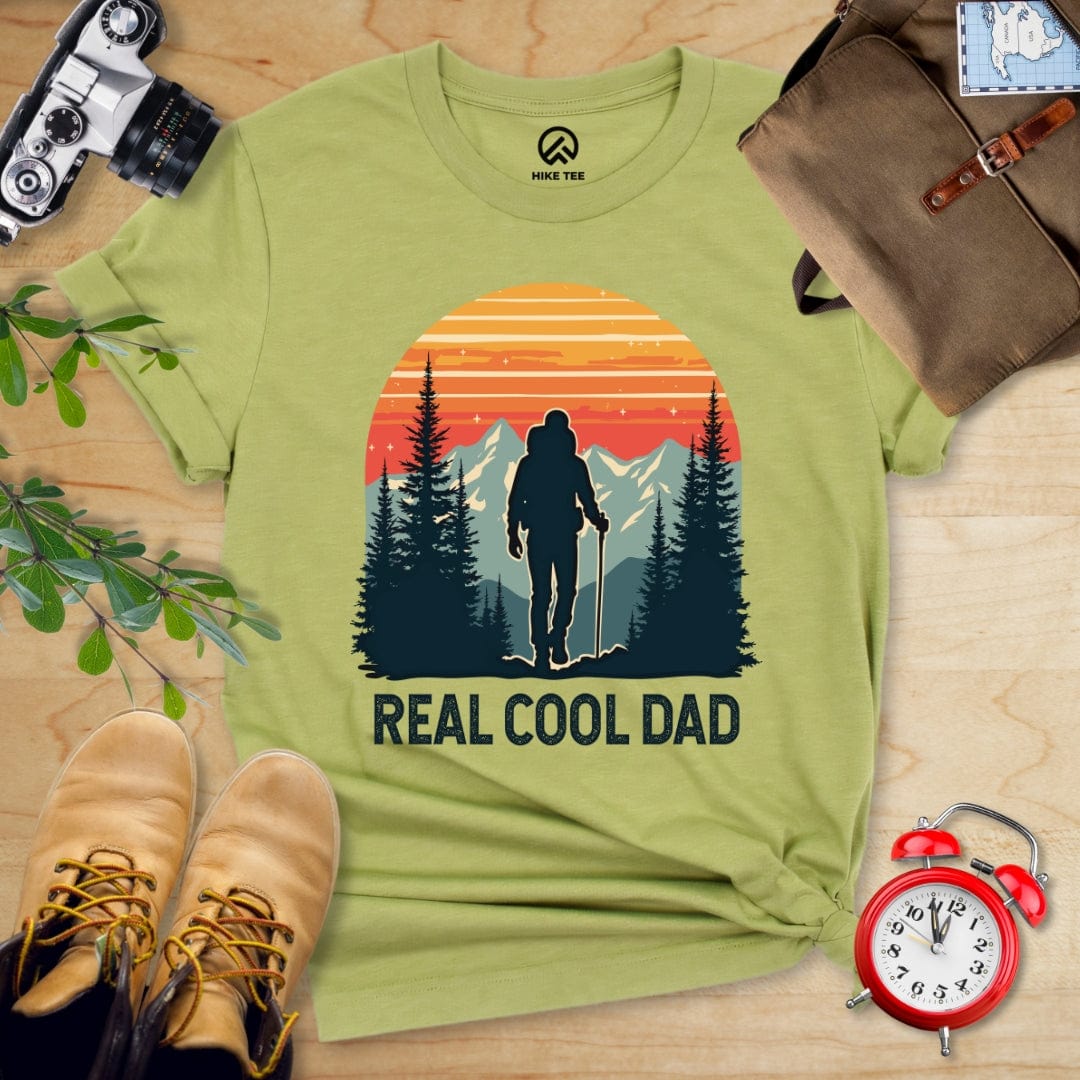 Hike Tee T-Shirt Heather Green / S Real Cool Dad Shirt