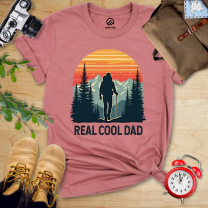 Hike Tee T-Shirt Heather Mauve / S Real Cool Dad Shirt