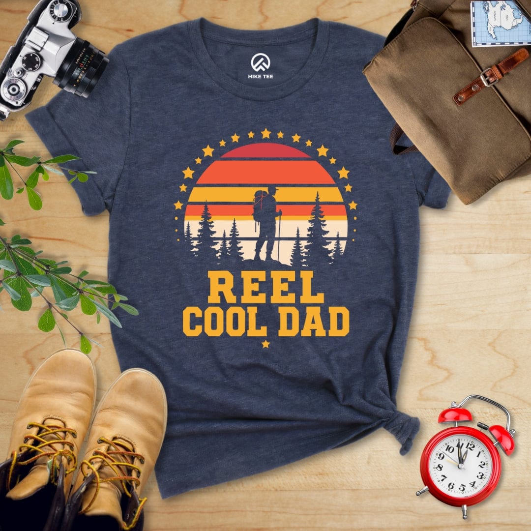 Hike Tee T-Shirt Heather Navy / S Real Cool Dad Shirt