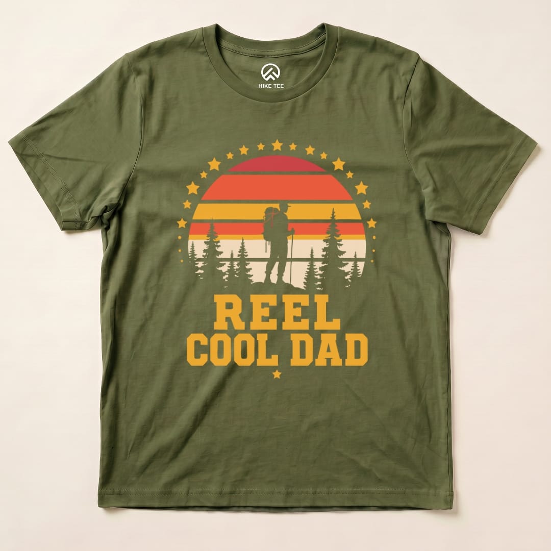 Hike Tee T-Shirt Military Green / S Real Cool Dad Shirt