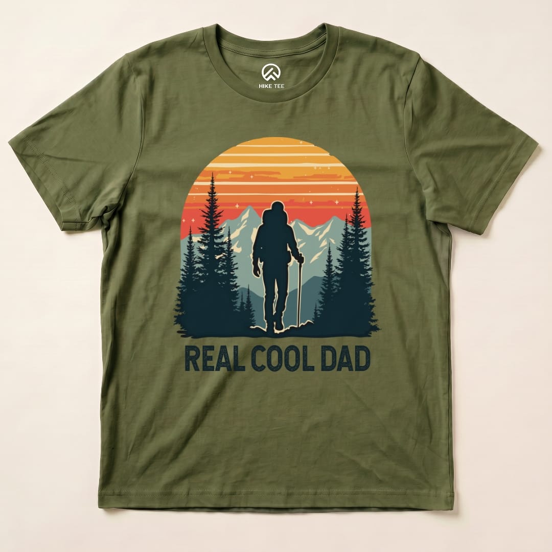 Hike Tee T-Shirt Military Green / S Real Cool Dad Shirt