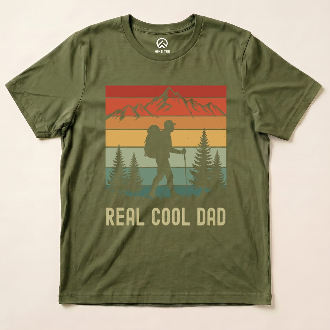 Hike Tee T-Shirt Military Green / S Real Cool Dad Shirt