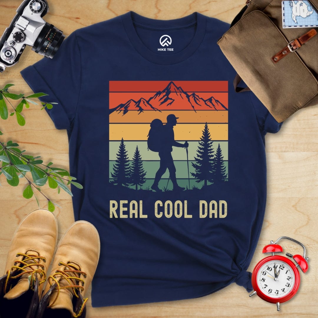 Printify T-Shirt Navy / S Real Cool Dad Shirt