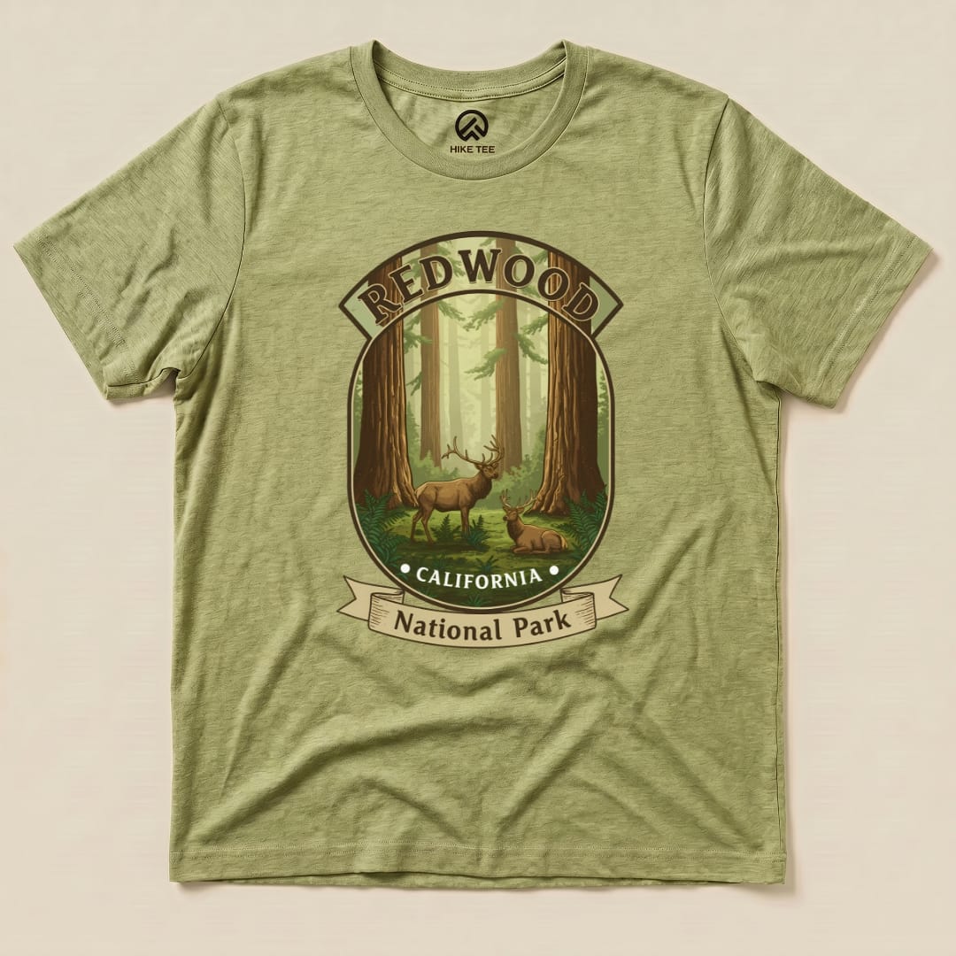 Hike Tee T-Shirt Heather Green / S Redwood Elk Shirt