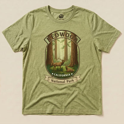 Hike Tee T-Shirt Heather Green / S Redwood Elk Shirt