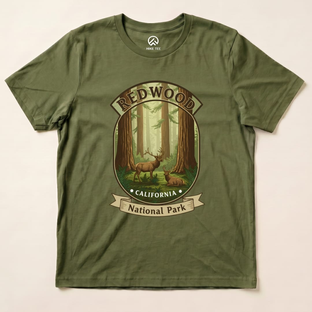 Hike Tee T-Shirt Military Green / S Redwood Elk Shirt