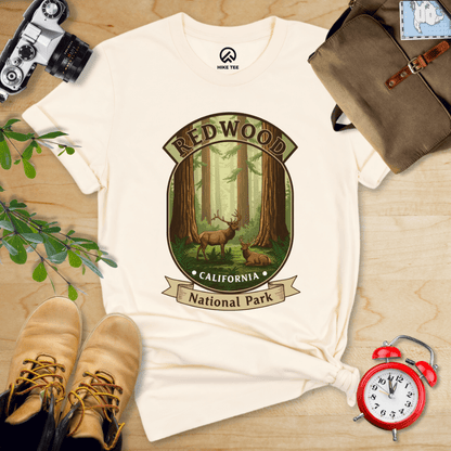 Hike Tee T-Shirt Natural / S Redwood Elk Shirt